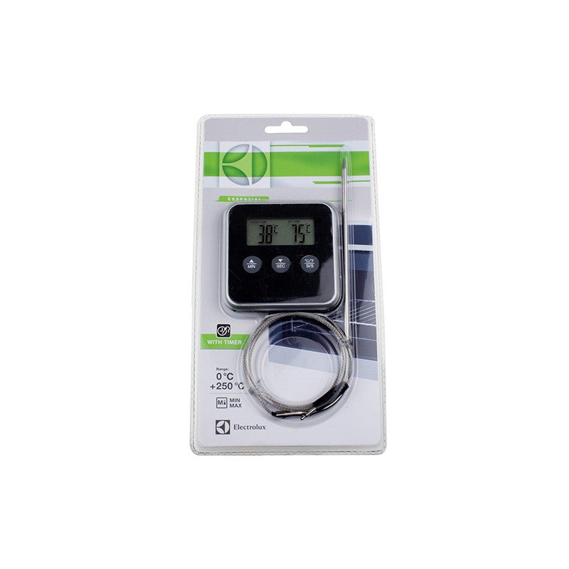 Termometro Per Barbecue Senza Fili Con Sonda - Portata 30m, Timer, Display °C/°F - Per Carne E Alimenti