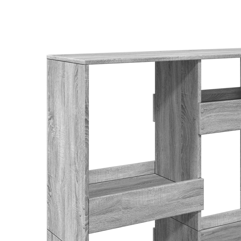 Bibliothèque sonoma gris 100x33x135 cm bois d'ingénierie vidaXL - 7