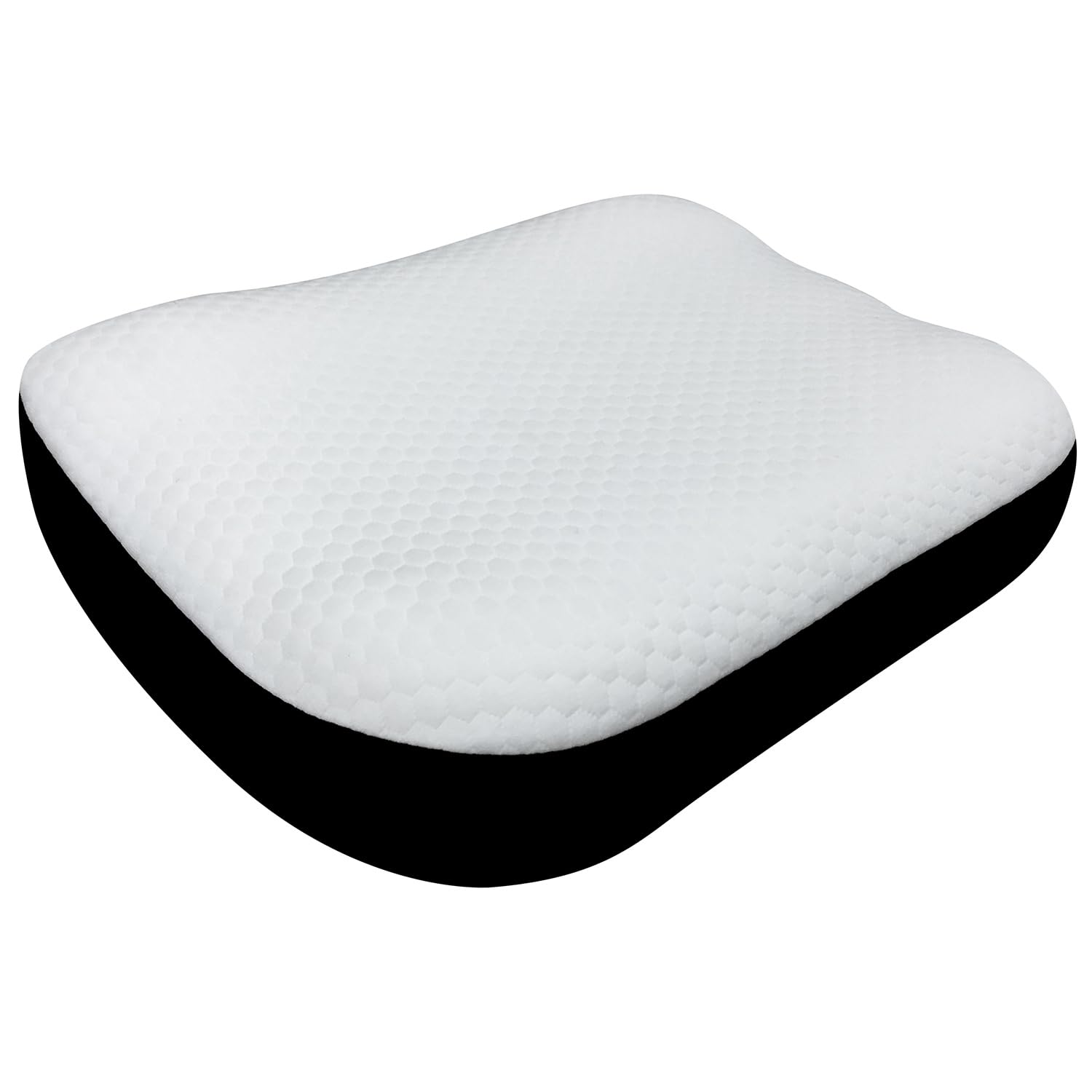 Pikolin Home - Guanciale viscoelastico a media resistenza a forma di mezzaluna ergonomica, adattabile e traspirante