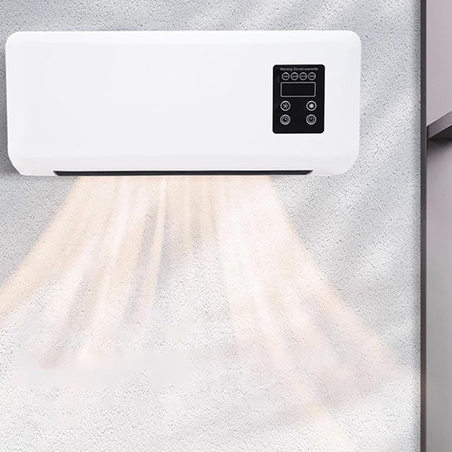 Aire acondicionado/calefactor portátil de doble función, calefactor de pared para el hogar y el dormitorio.
