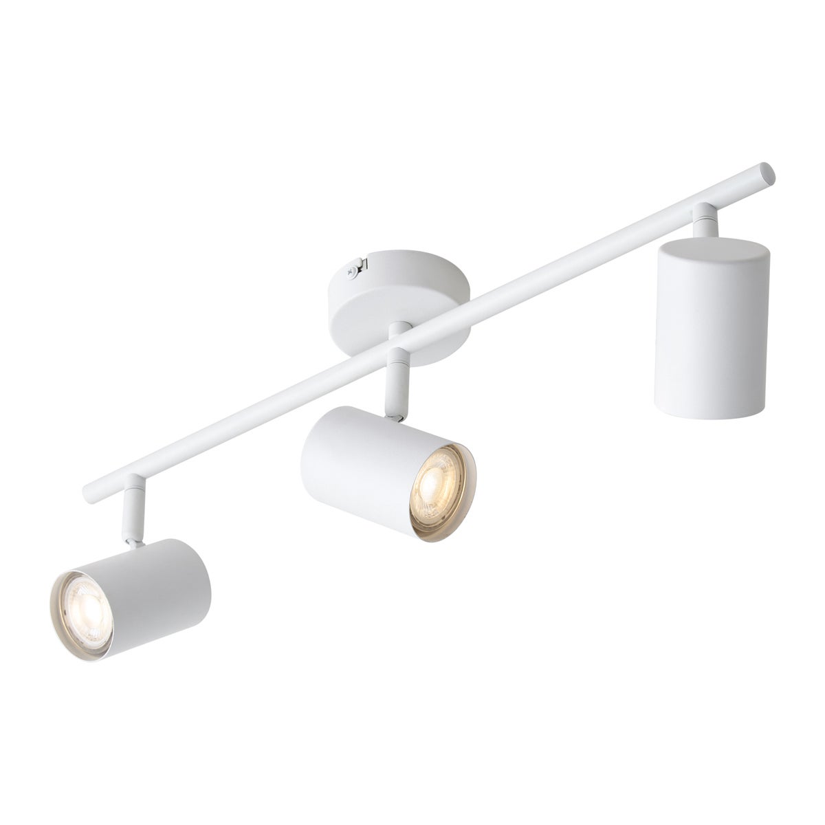 Qazqa foco ajustable 3 luces - Jeana - blanco gu10, max. 35w, compatible con bombillas LED, 230V, 54cm de 3 luces IP20 ideal - 5