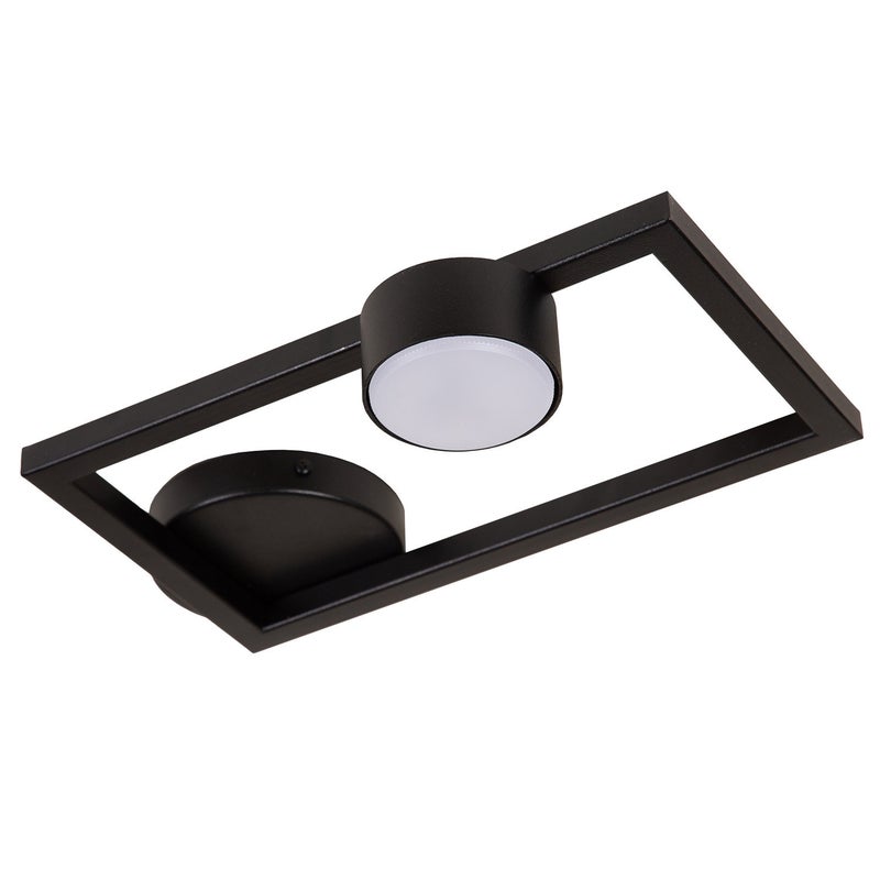 Reflektor sufitowy spot natynkowy Frame prostokątny czarny 1xGX53x12W wym: 7,7 x 33,5 x 23,5 cm metal SIGMA