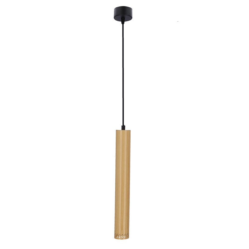 Lampa sufitowa Tubo czarna-jasne drewno 1xGU10x25W wym: 90 x 7 x 7 cm metal Candellux