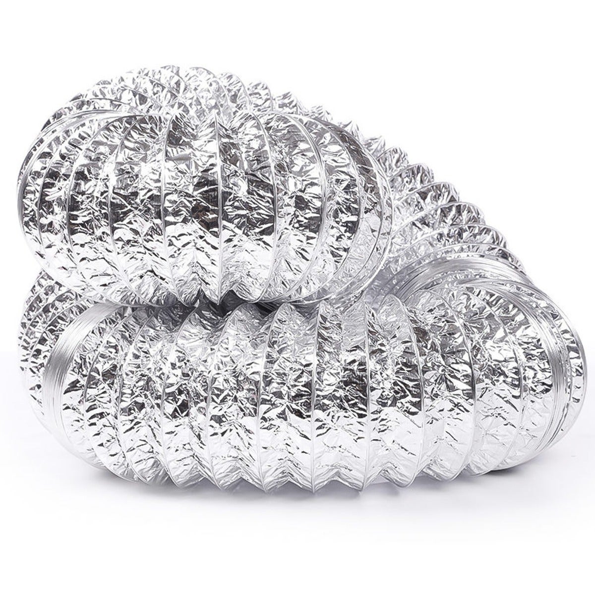 Tuyau d'évacuation Flexible en Aluminium Ø 127 mm x 3 m - Idéal Hotte Aspirante, Ventilateur, Extracteur et VMC 125 mm - Durable et efficace - DN125 - 4