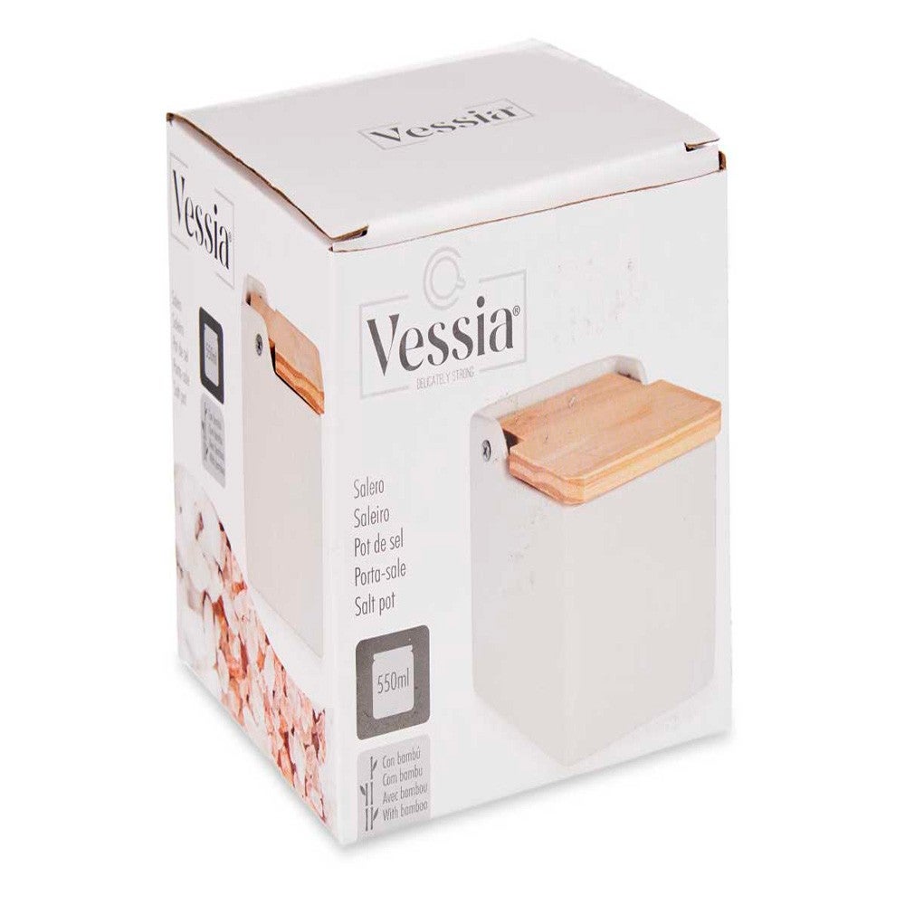 SALERO PORCELANA MADERA 10,5x10x10,7 CM - 3