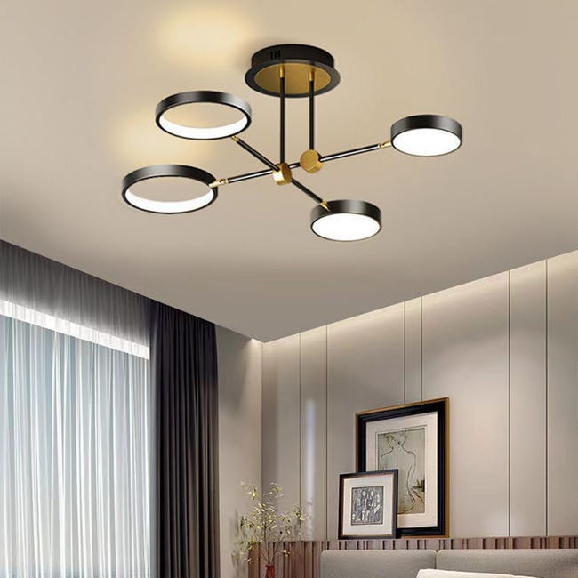 Plafonnier Led À 4 Led - Lampe De Salon Parallèle - En Aluminium Plafonnier Led À 4 Led - Lampe De Salon Parallèle - En Aluminium