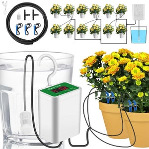 Système D'arrosage Automatique Pour Plantes - Lot De 4 Sacs 350 Ml, Débit Réglable, Pour Vacances