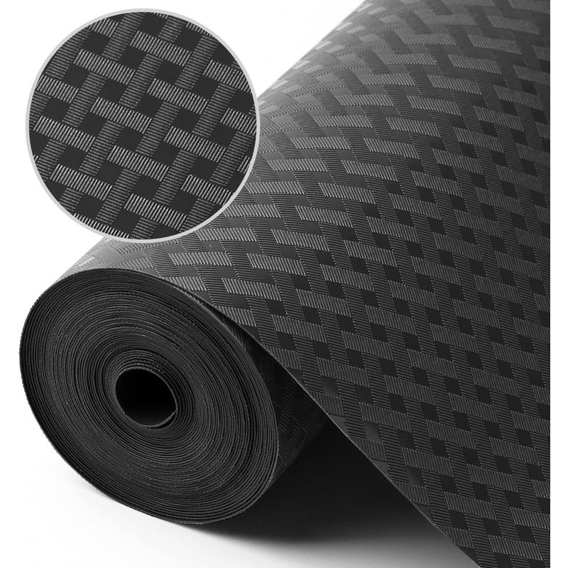 Wkład do szafki kuchennej, wkład do lodówki, wodoodporny i olejoodporny, czarny EVA, 30 x 150 cm