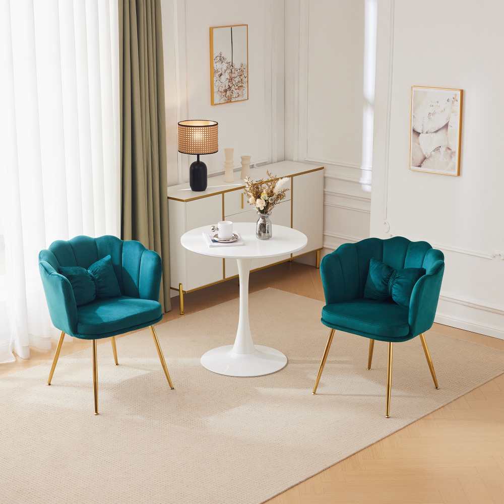 KIEVE, Chaise et Fauteuil Moderne en Vert