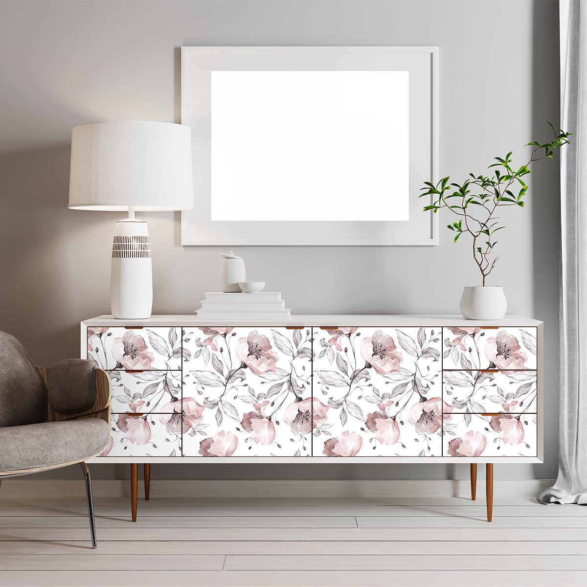 Adesivo mobili tropicale uvazo - Sticker adesivo - adesivi murali - 60x90cm - 4