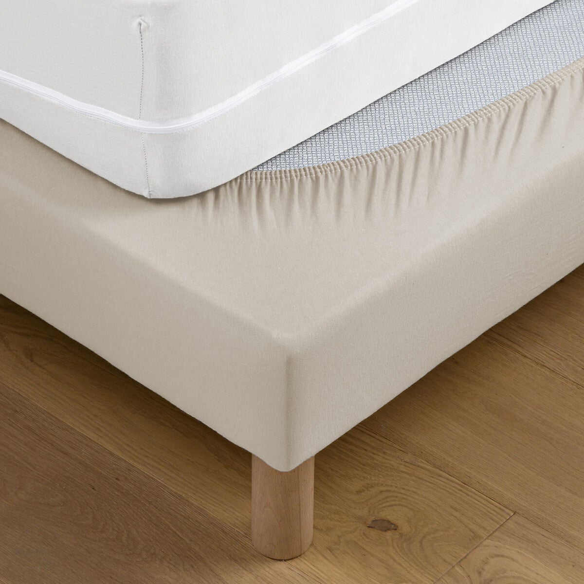 Estella Federa Per Cuscino 80x80 Cm In Jersey Di Cotone Verde, Con Cerniera – Morbida E Sfoderabile - 4