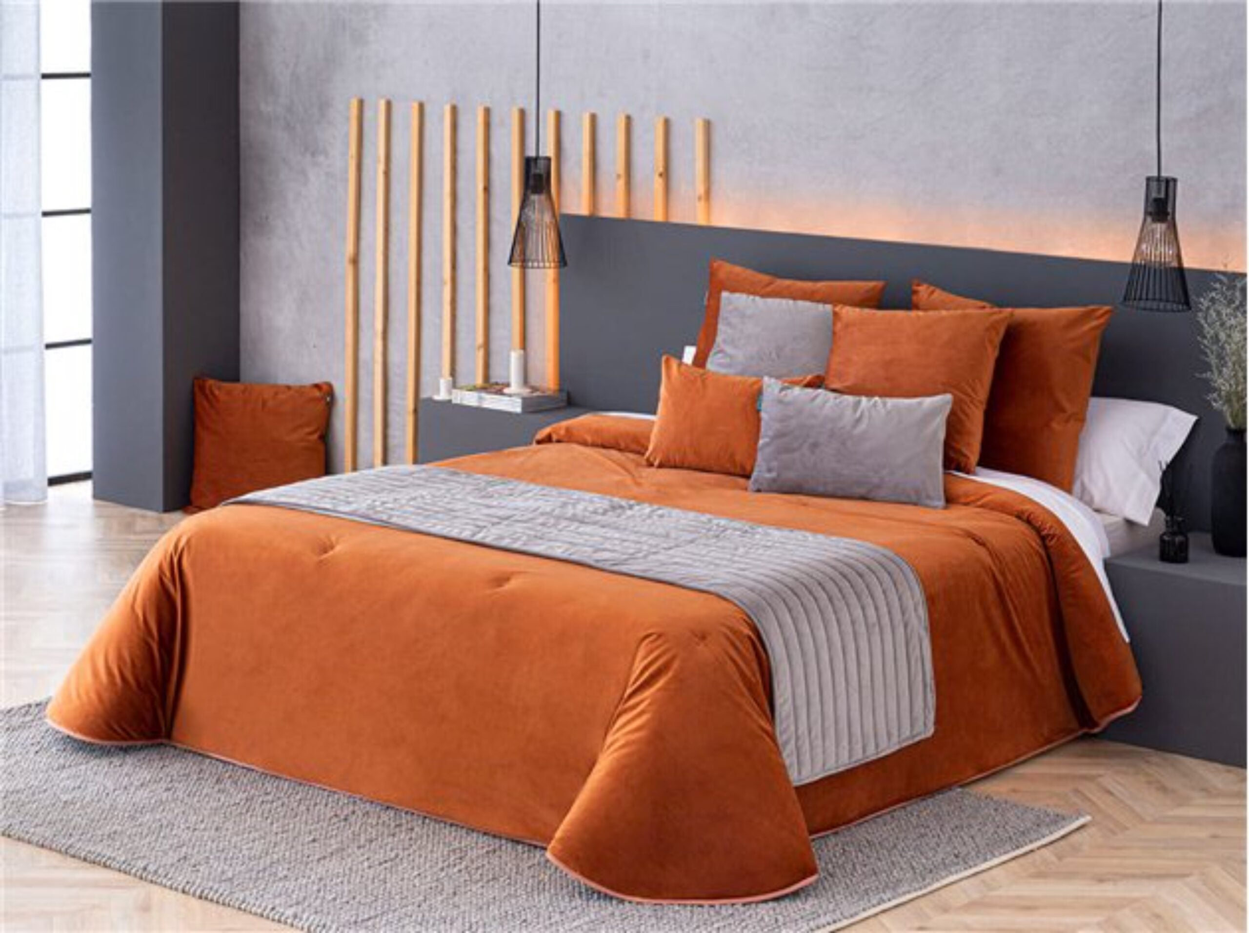 Edredón confort velvet liso caldera relleno 200 gr para cama de 170 cm
