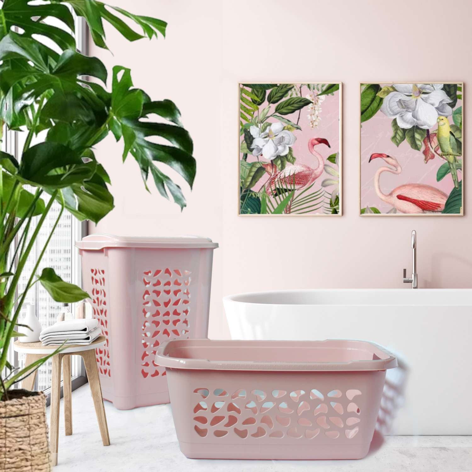 Kosz na bieliznę Keeeper PER 45x34x60 Nordic pink 1 szt. - 6
