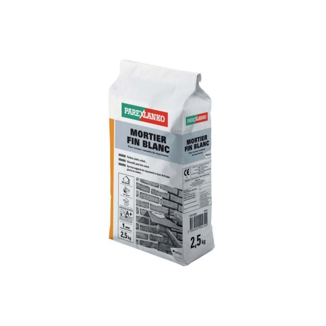 Mortier fin PAREXLANKO - Blanc - 2.5kg - 02872