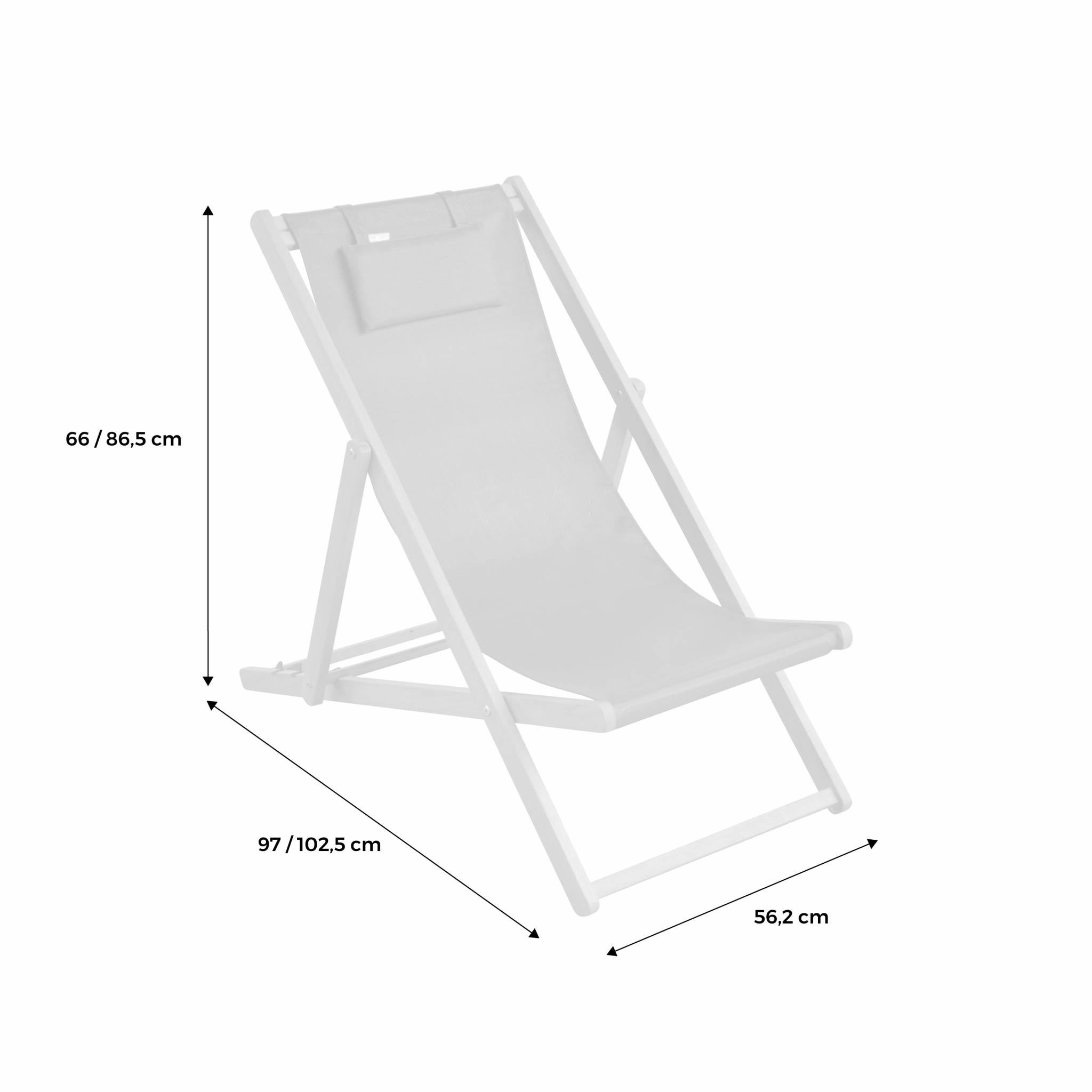 Chiliennes bois - Creus - 2 transats en bois d'Eucalyptus huilé avec coussin repose-tête terra cotta CREUS - 7