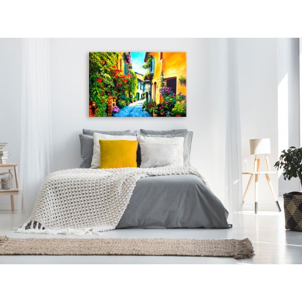Tableau Villes Beautiful Street (1 Part) Wide 120x80 cm - 2