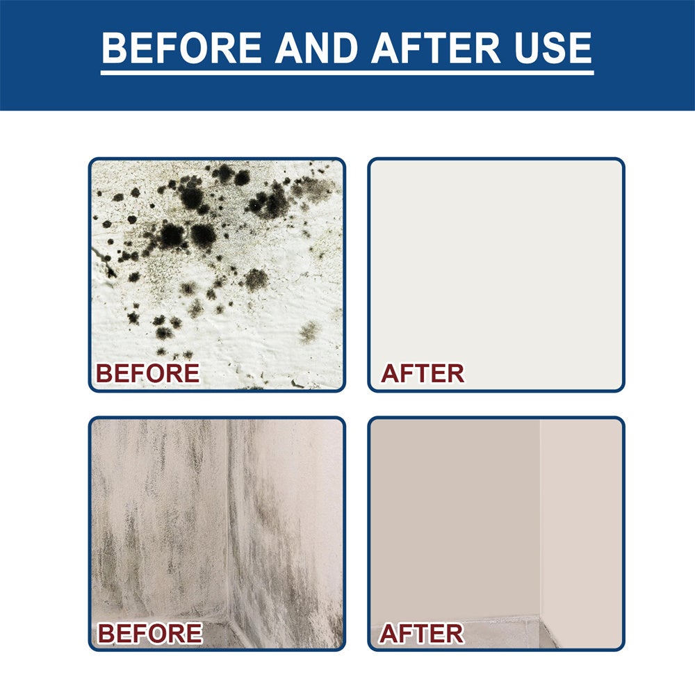 Spray anti-moisissure 2 pièces - 60 ml - Pour plafond, salle de bain, carrelage, mur, multi-effets, nettoyage, décontamination, anti-moisissure - 7