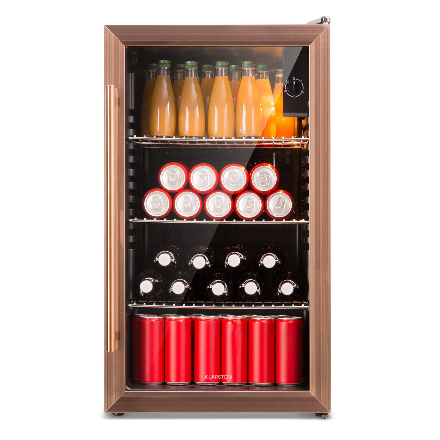 Klarstein Nevera Beersafe Xxl 80 Litros 3 Estantes Puerta De Cristal Panorámica Cobre , Leroy Merlin