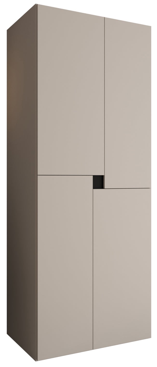 Szafa uchylna otwierana TEMPO 80 x 52 x 203 cm kaszmir Abiks Meble