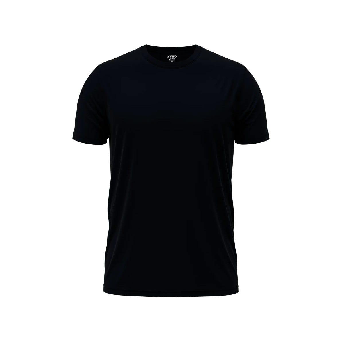 Camiseta Negra Básica Hombre Talla M 100% Algodón VITO Leroy Merlin