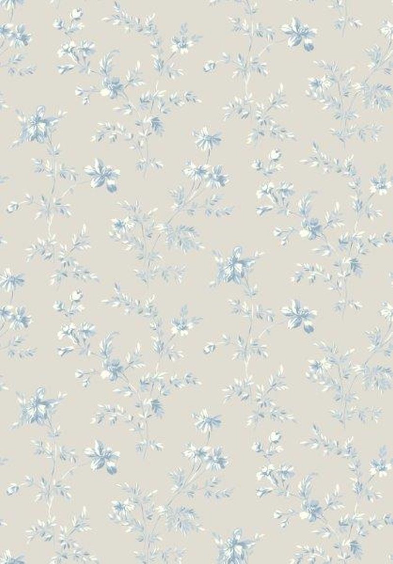 Papel pintado flores beige - 53 cm x 10.05 m - borastapeter