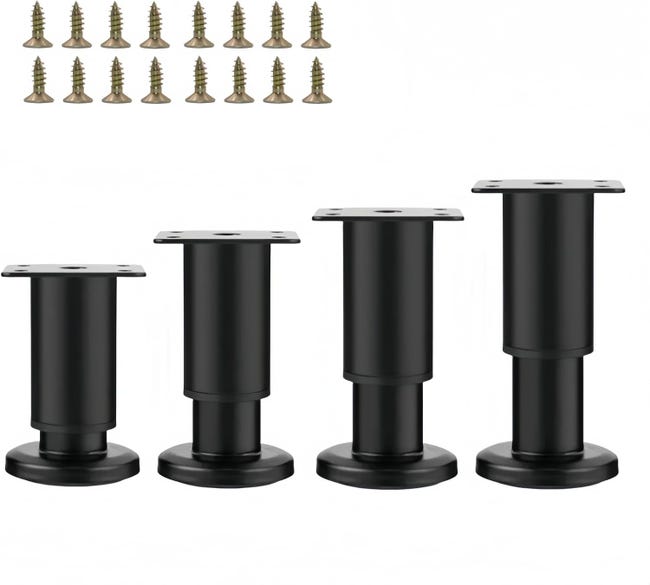 Patas Muebles Met licas Regulables 4u 8 12cm Resiste Peso Pesado patas-muebles-met-licas-regulables-4u-8-12cm-resiste-peso-pesado
