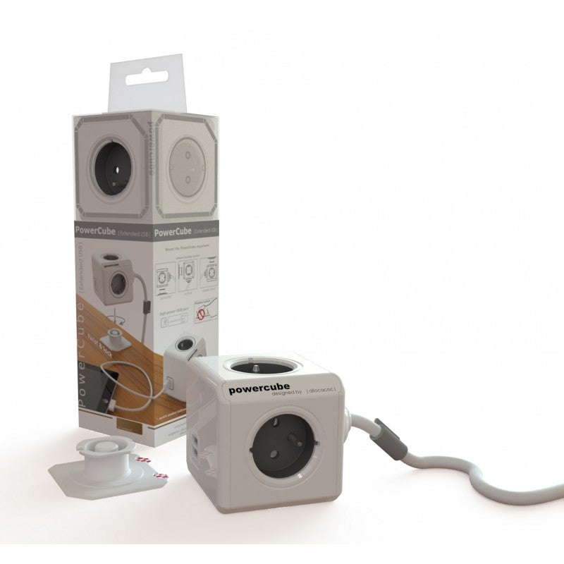 Bloc 4 prises câble 1.5M - 2 chargeurs USB - 4