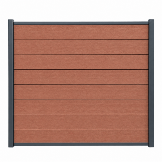 Kit complet de départ/fin clôture 1,50 L x 1,80 H (3 coloris) - Brun rouge, H-180cm, L-150cm