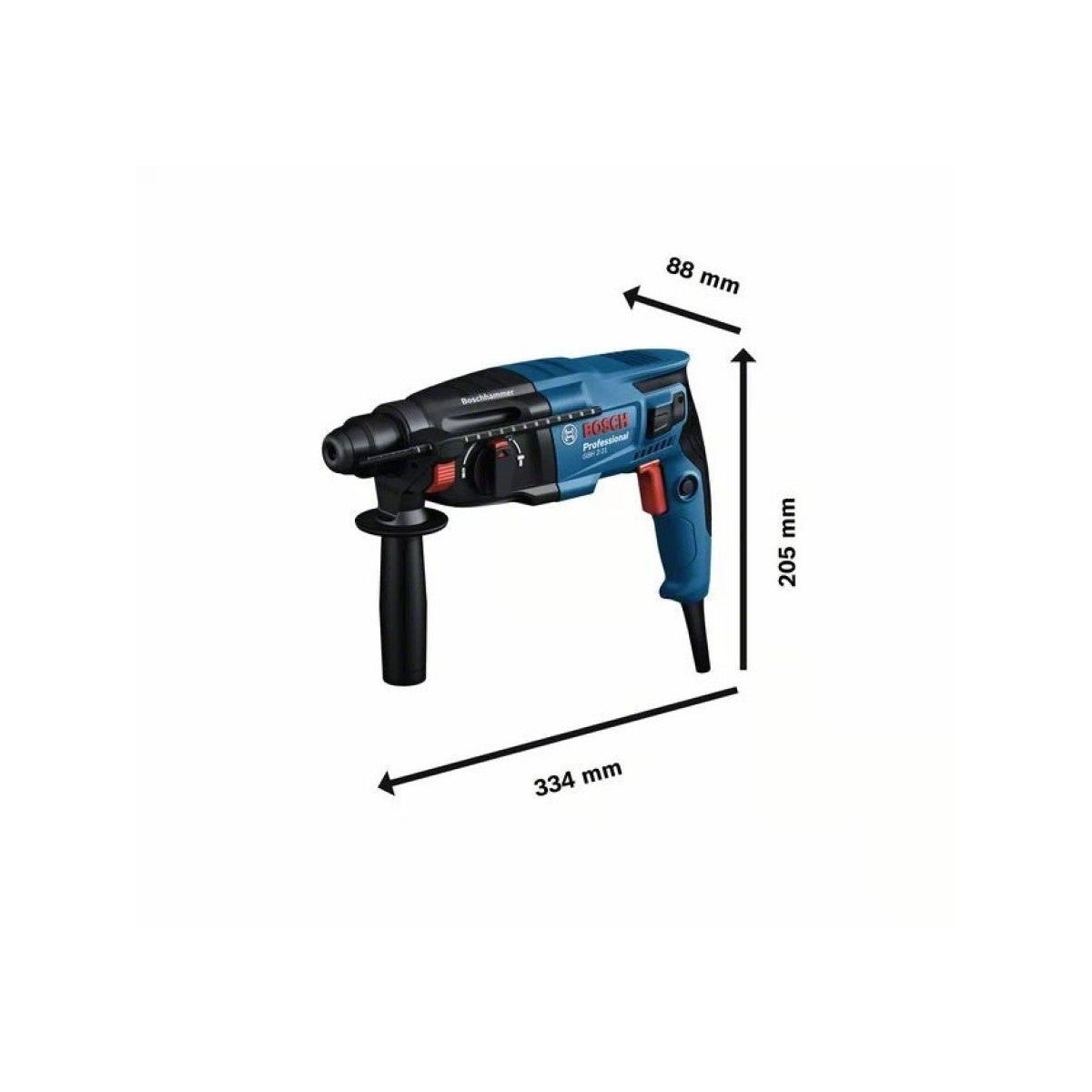 Młot udarowy Bosch GBH 2-21 Professional kompaktowy 720W 2 J - 7