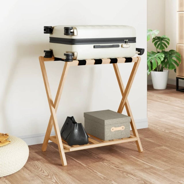 Porte bagages 68x38x58 cm bambou