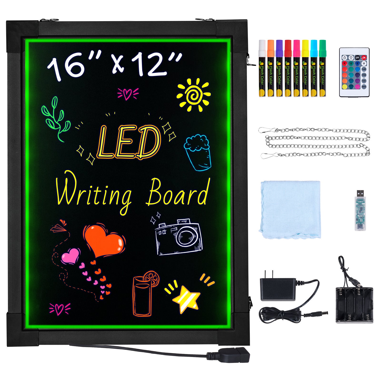 Tableau d'écriture LED 16