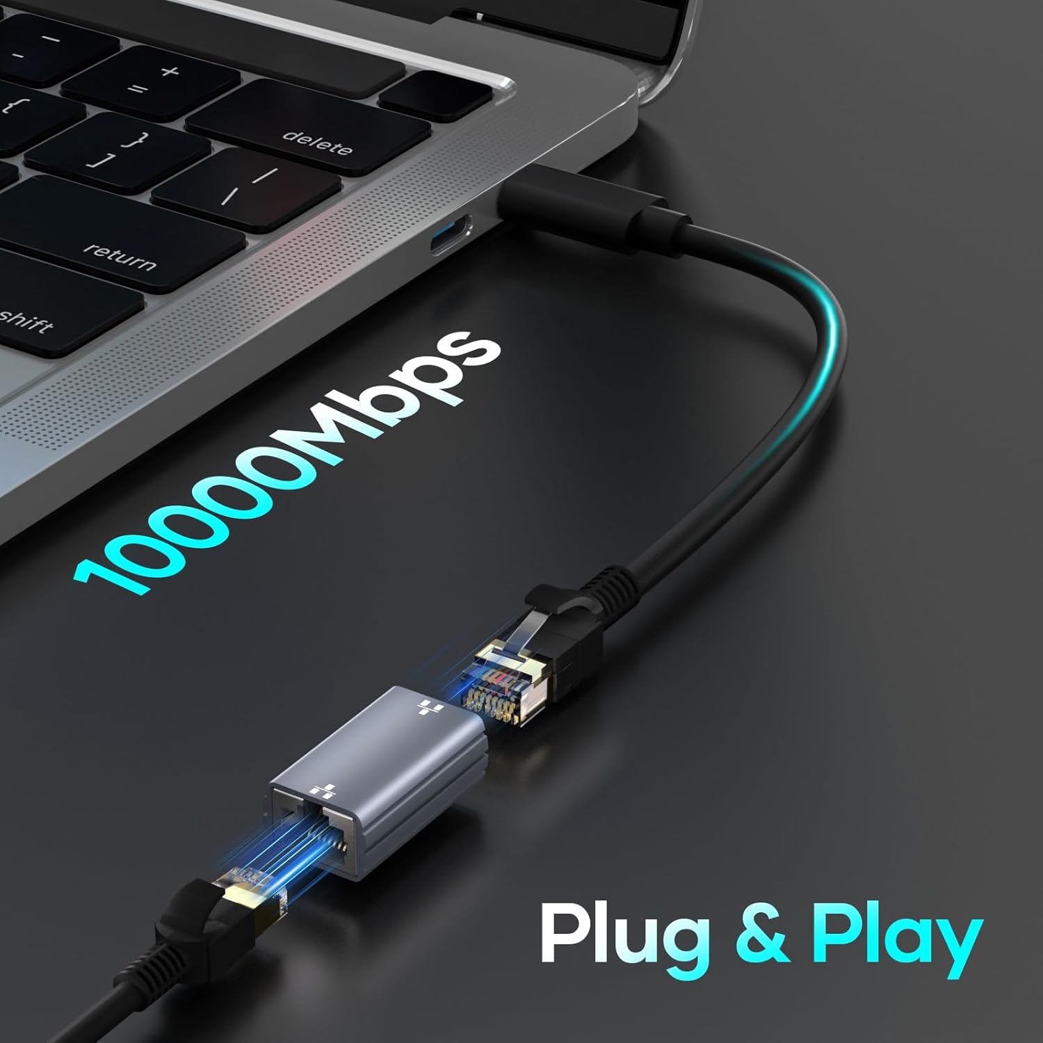 [2 pièces]Coupleur RJ45 Câble d'extension LAN Câble Ethernet Connecteur 10Gigabit Ethernet connecte Adaptateur LAN pour câble LAN,câble réseau,coupleu - 4