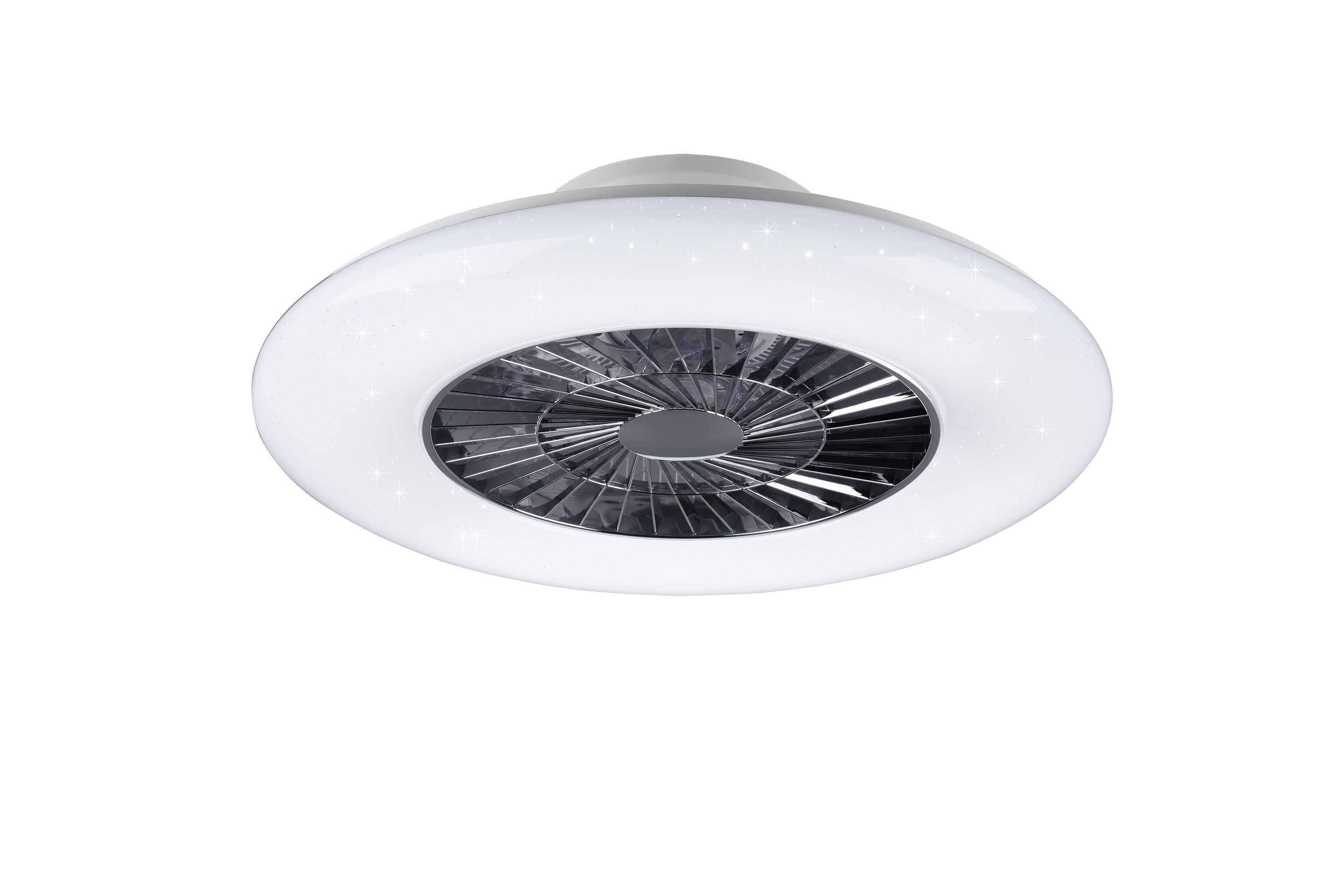 Ventilatore da Soffitto con Illuminazione e Telecomando, Velocità del Vento Regolabile, 36W Lampada da Soffitto LED Moderna, Adatto per Ssoggiorno Camera da Letto
