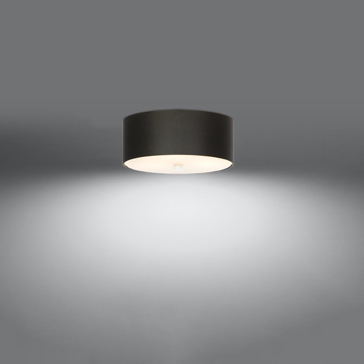 Plafon KALMARIS 30 czarny LED 3000K - 30x30x22cm Sollux