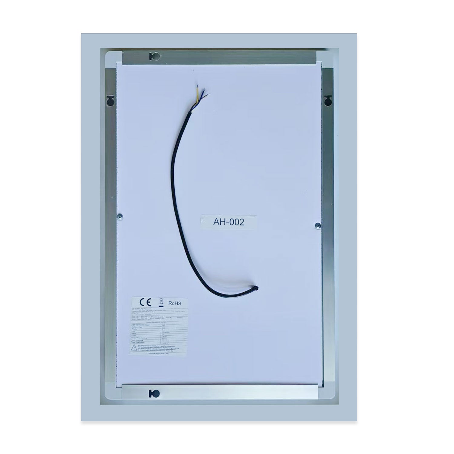 Miroir anti-buée, Miroir salle de bain avec éclairage intégré, Miroir rectangulaire délicat , 60 x 50 cm, épaisseur:4 cm - 6