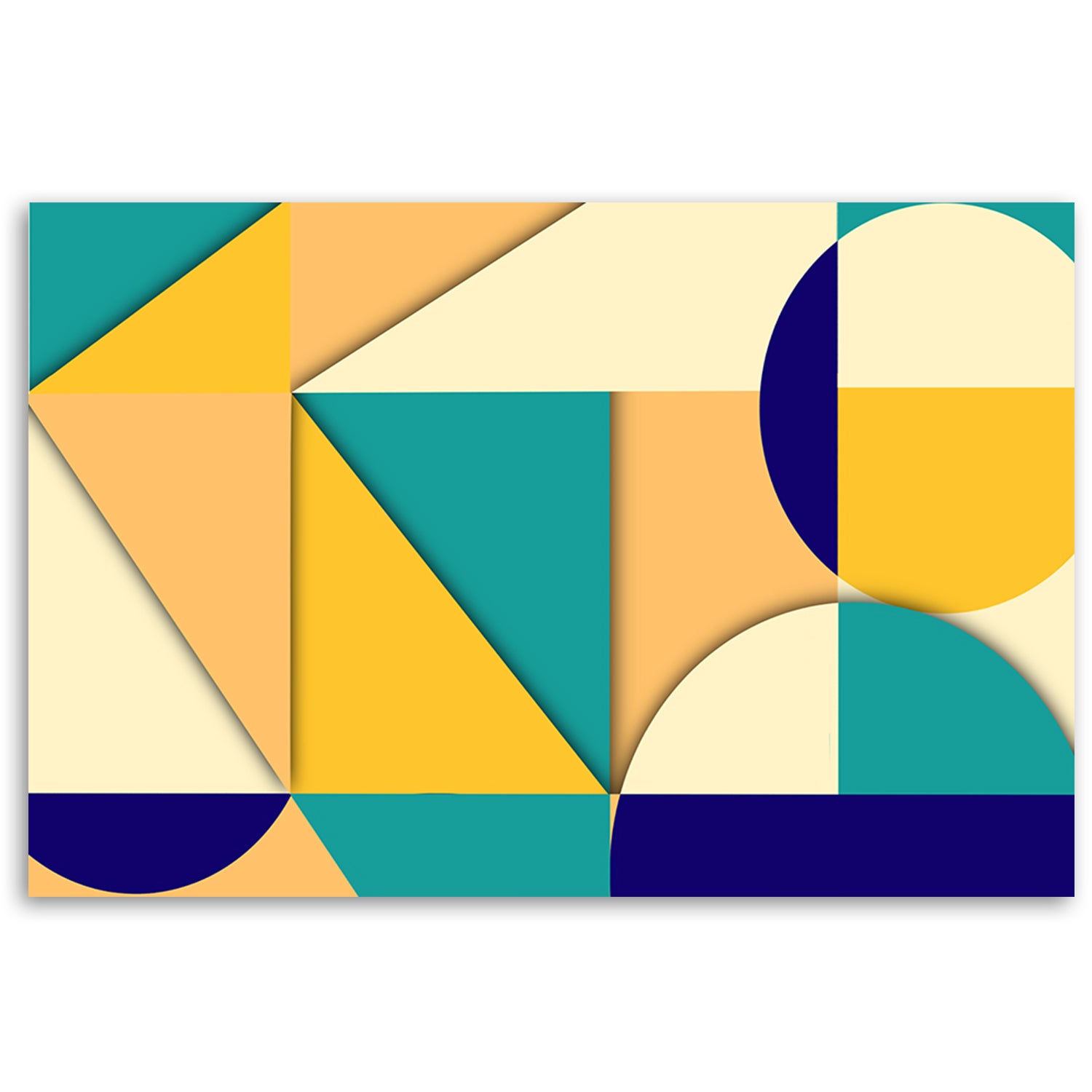 Obraz na płótnie, Geometryczne kształty abstrakcja 120x80