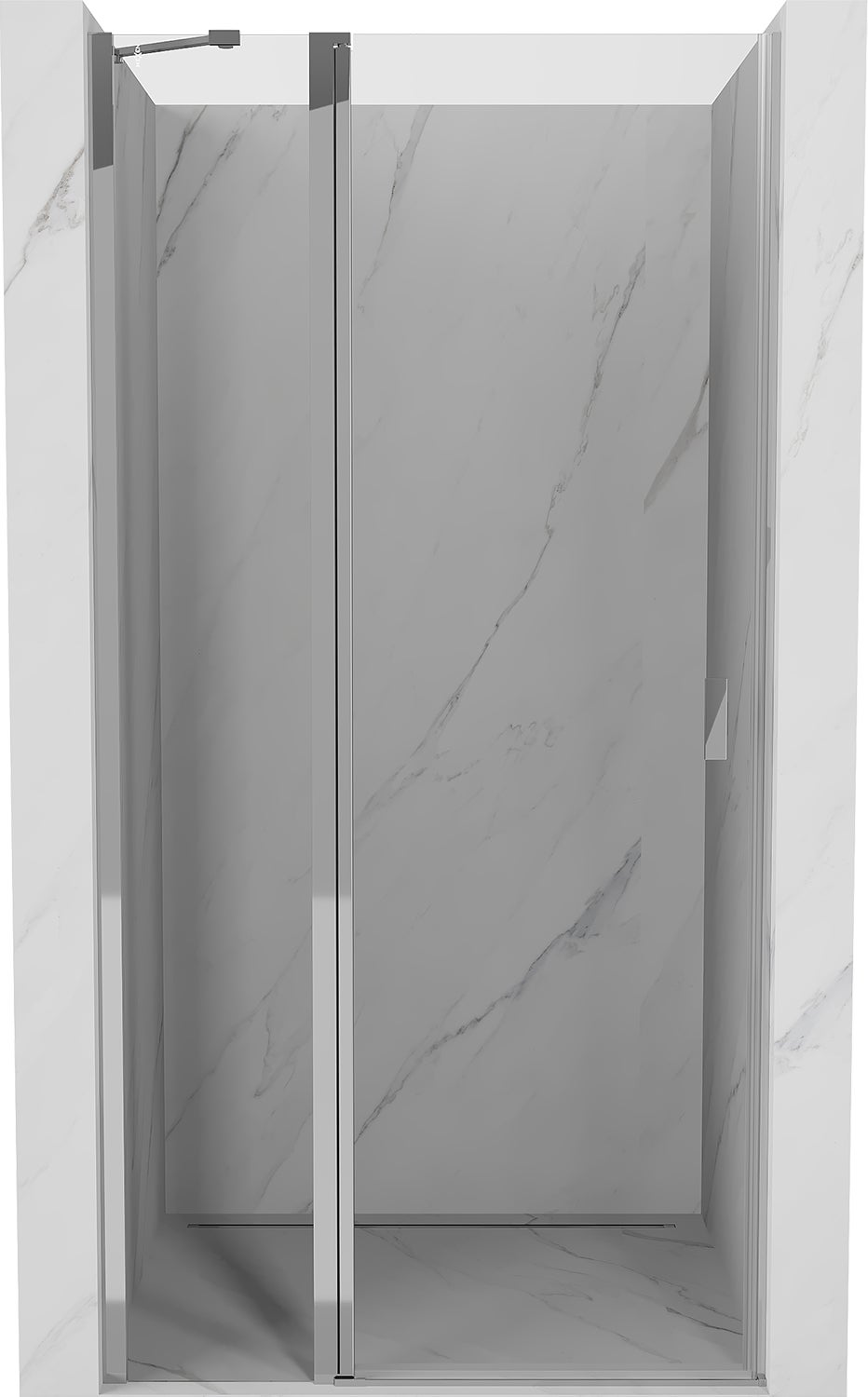 Mexen Mist drzwi prysznicowe uchylne 80 cm, transparent, chrom - 8A4-080-000-01-00