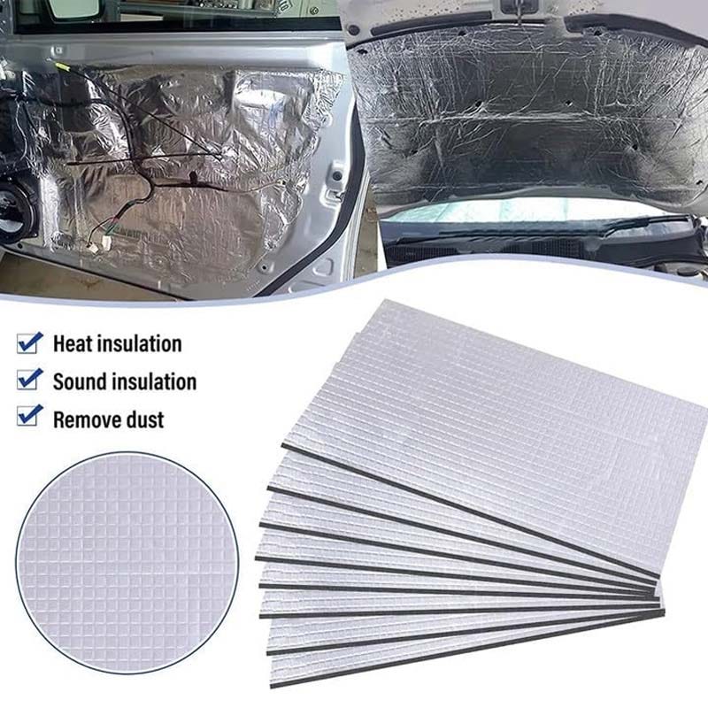 Pannelli Isolanti Auto In Alluminio Butilico - 15 Pezzi 25x18cm, Spessore 5mm, Antivibrazione E Antirumore - Foto 1
