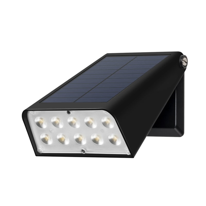 Lampa solarna LED składana do montażu ściennego kontrola światła i indukcja wodoodporna bezprzewodowa do ogrodu alei bez okablowania