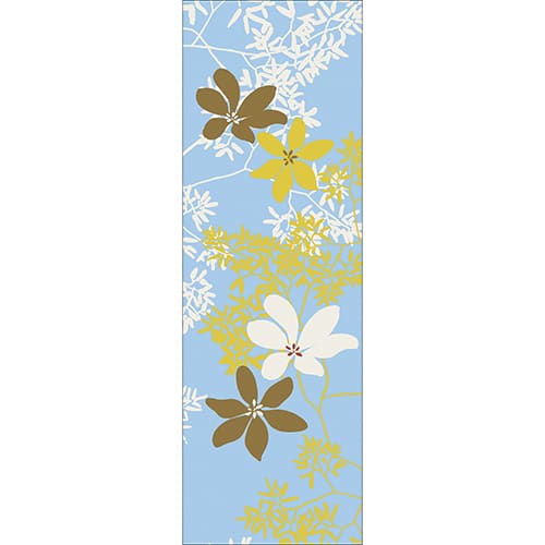 Calcomanía de refrigerador y lavaplatos, flores de primavera coloridas, 180 cm x 59.5 cm