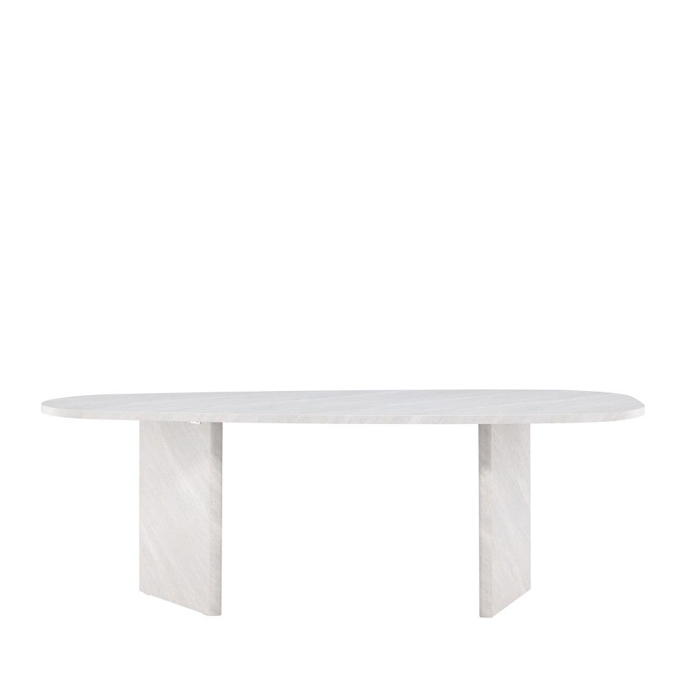 Grönvik stół do jadalni owalny 100x220 cm biały.