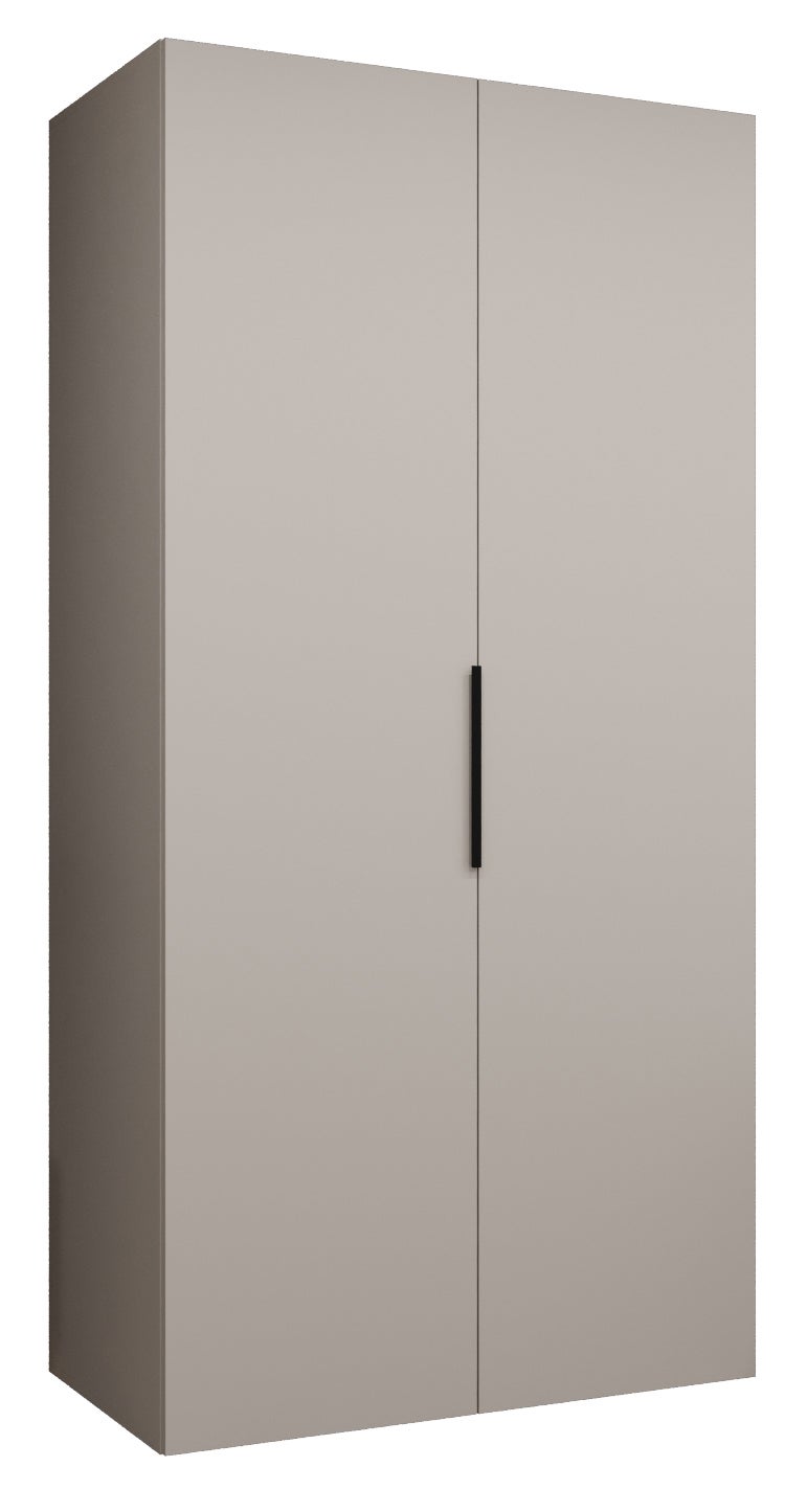Szafa uchylna otwierana Marbella 1 100 x 52 x 202 cm kaszmir + u. czarny Abiks Meble
