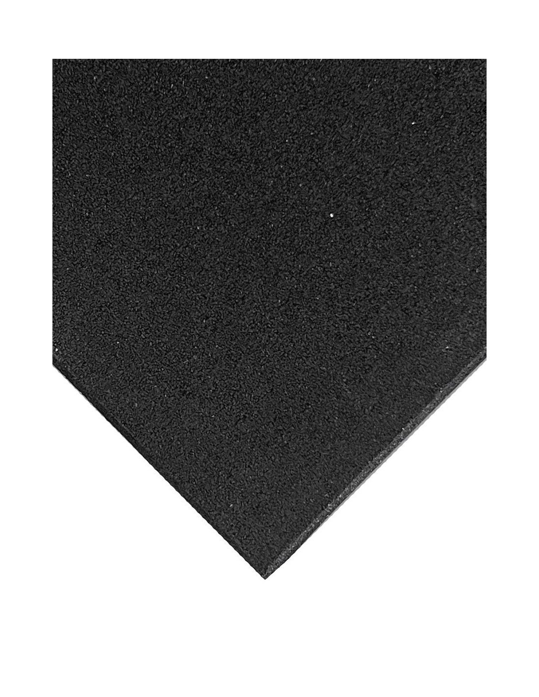 Telha de borracha sólida profissional | 50x50cm | Especial para Ginásios e Competições | 15 mm - 1 unidade (Preto) - 8