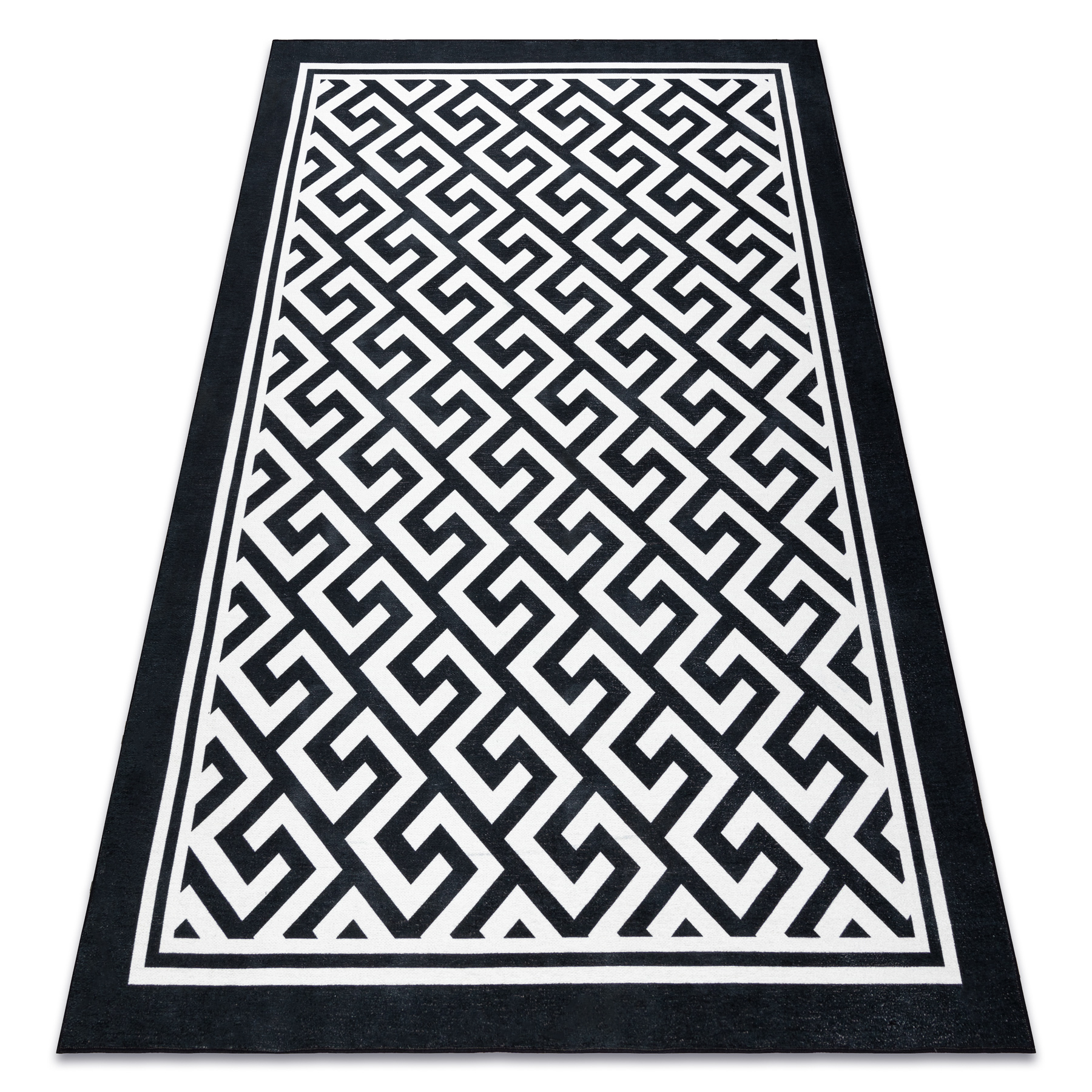 Antika alfombra 122 tek, moderno, griego lavable - marfil / gris 120x170 cm