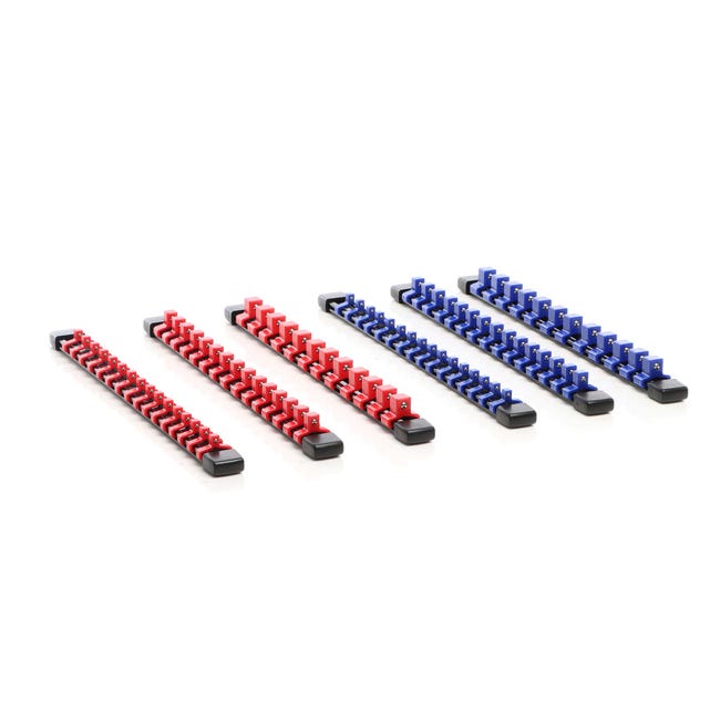 XPOtool Organisateur Porte-Douilles 80 Pièces - Rack Rotatif 360° 6 Rails