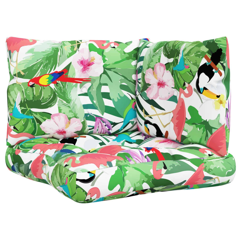 Coussins de palette lot de 3 multicolore tissu Oxford vidaXL - 2