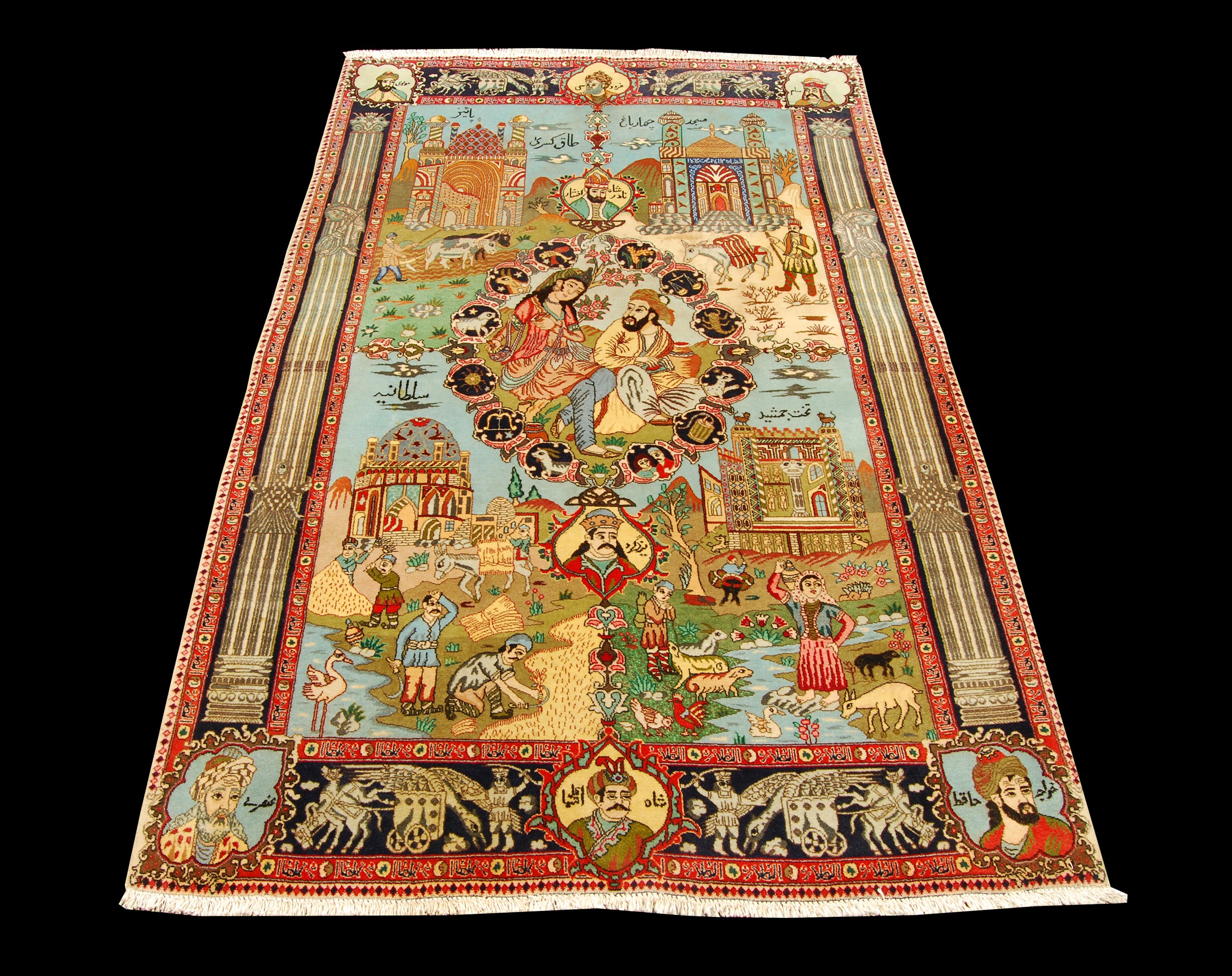 Tapis oriental original fait à la main, mesure: 190x138 cm avec certificat d'authenticité