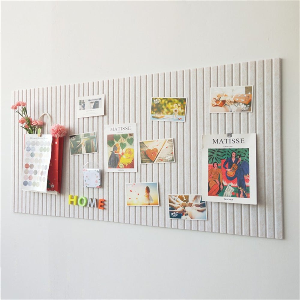 Tableau Mural En Feutre 3D Pour Photos, Messages, Notes, Adapté À La Décoration Murale Du Bureau, Du Salon, Du Dortoir, 60x120cm - 5
