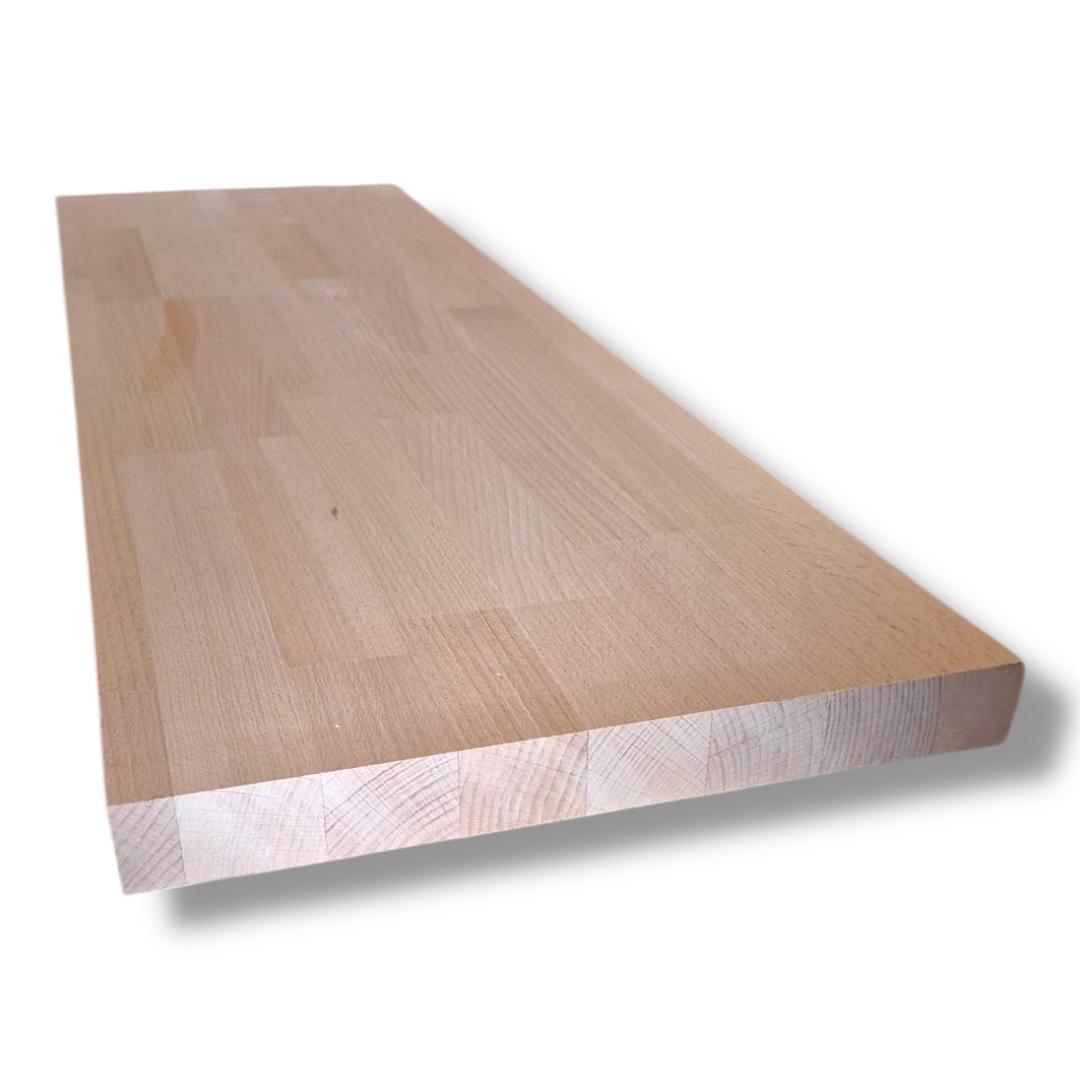 Marche d'escalier en hêtre 3x30x100 cm - 2