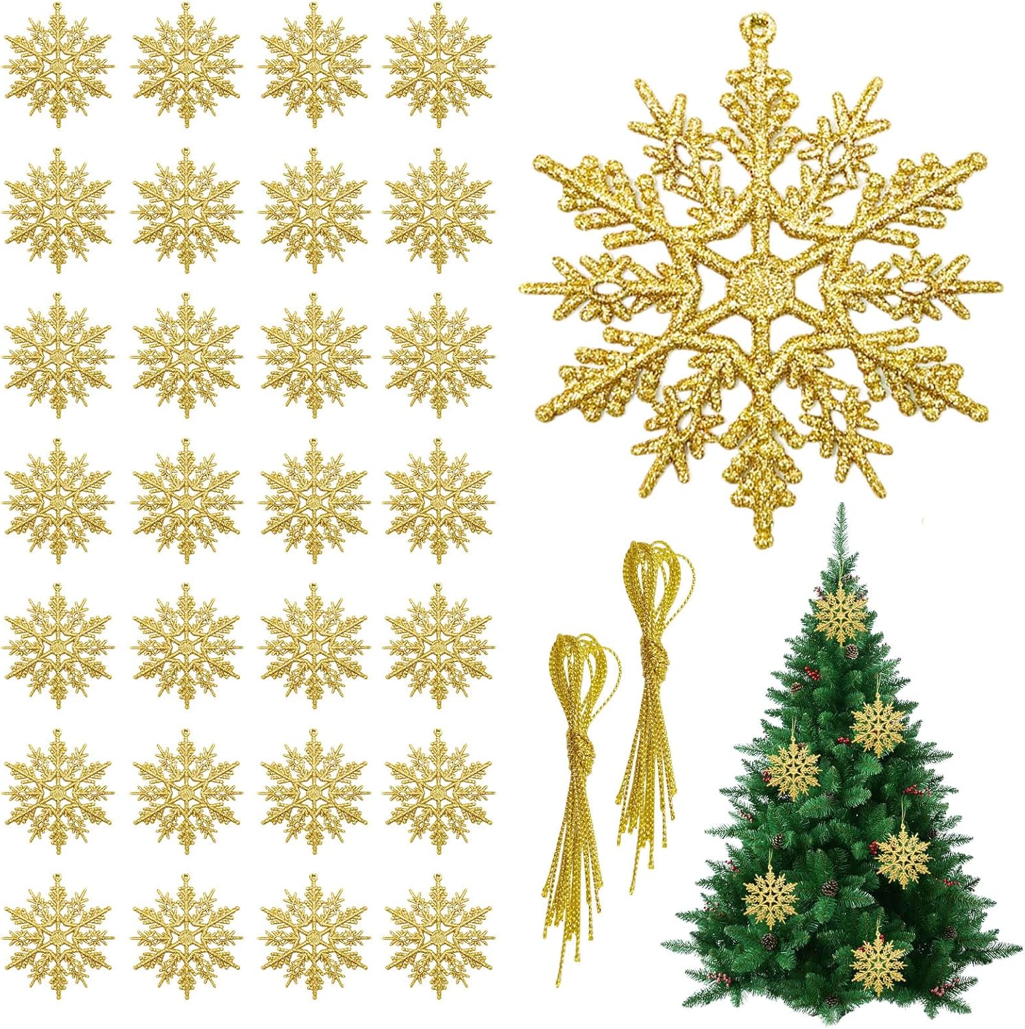 Boule à Neige Lumineuse De Noël - Lanterne à Paillettes Avec Piles, 9 X 12,7 Cm, PC+ABS, Décoration Fêtes - 12